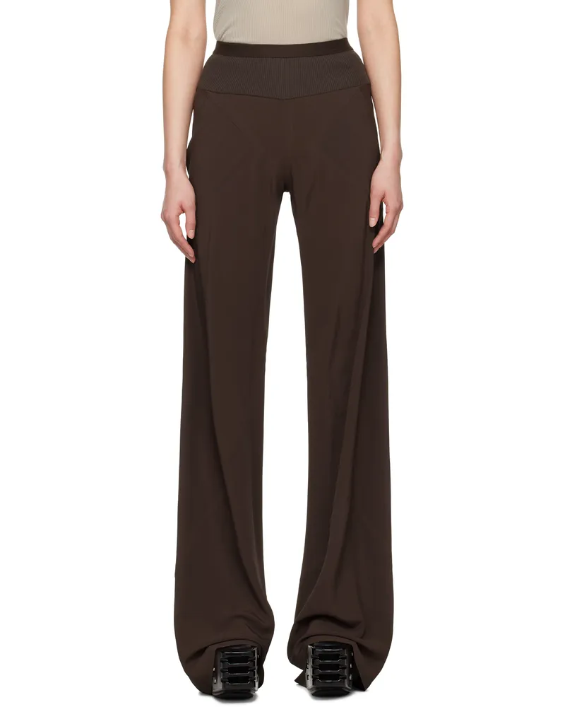 Rick Owens Brown Hollywood Bias Trousers 14