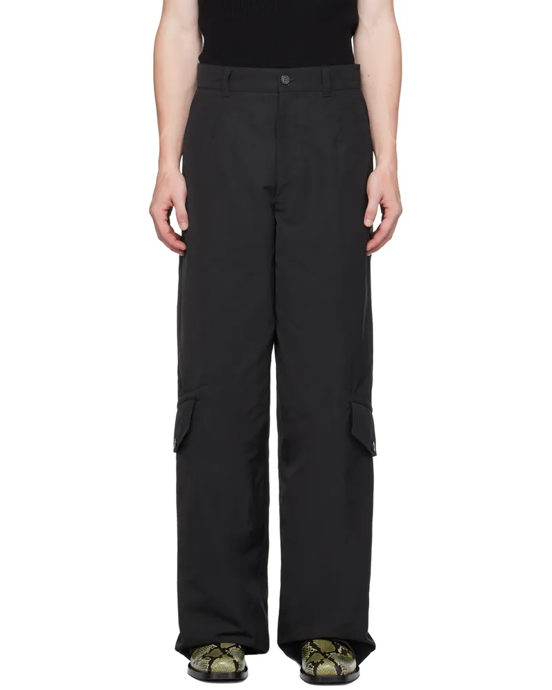 Dries van Noten Black Loose Cargo Pants 900