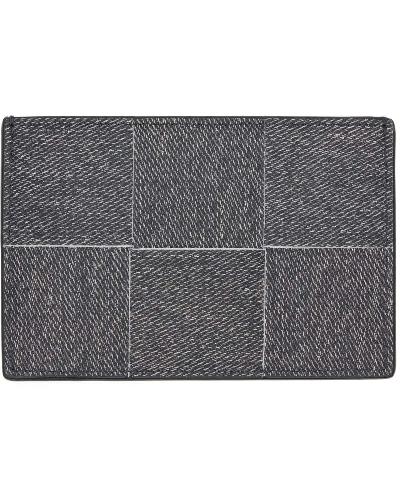 Bottega Veneta Gray Cassette Slim Flap Card Holder 1210