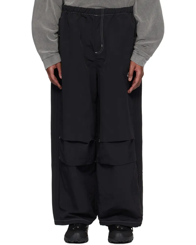 adidas Black Parachute Lounge Pants Black