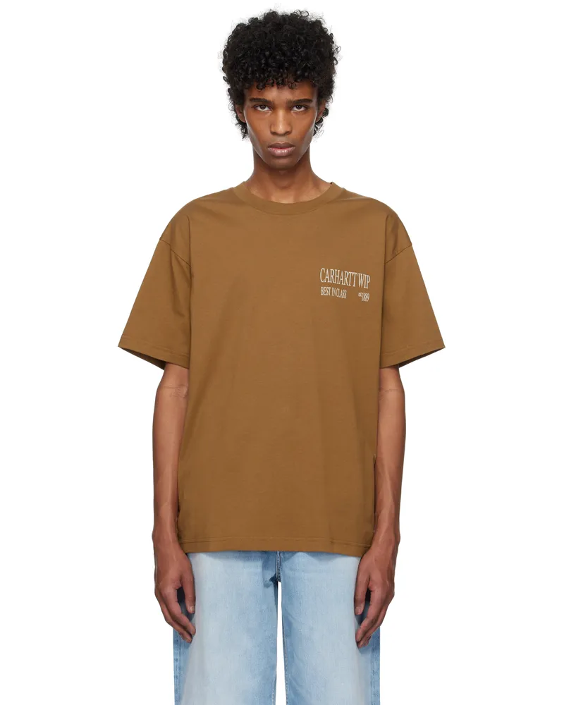 Carhartt WIP Brown 'Best In Class' T-shirt Hzxx