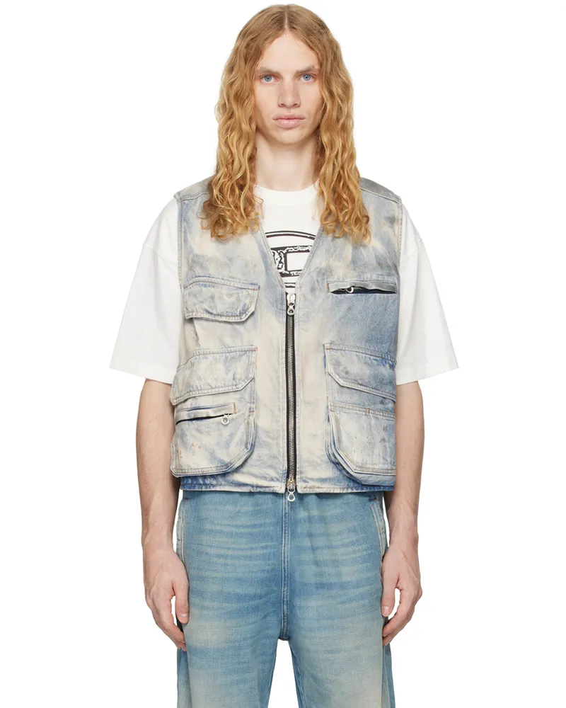 Diesel Blue D-Samp-S Denim Vest 1