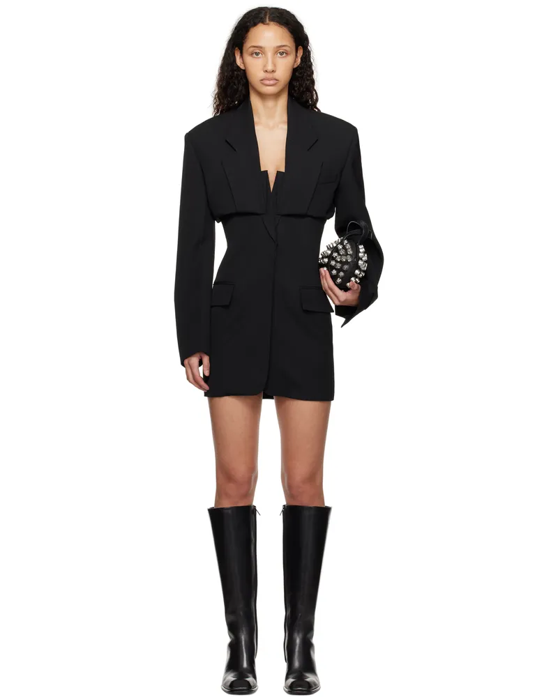 Alexander Wang Black Pre-Styled Blazer Minidress Black