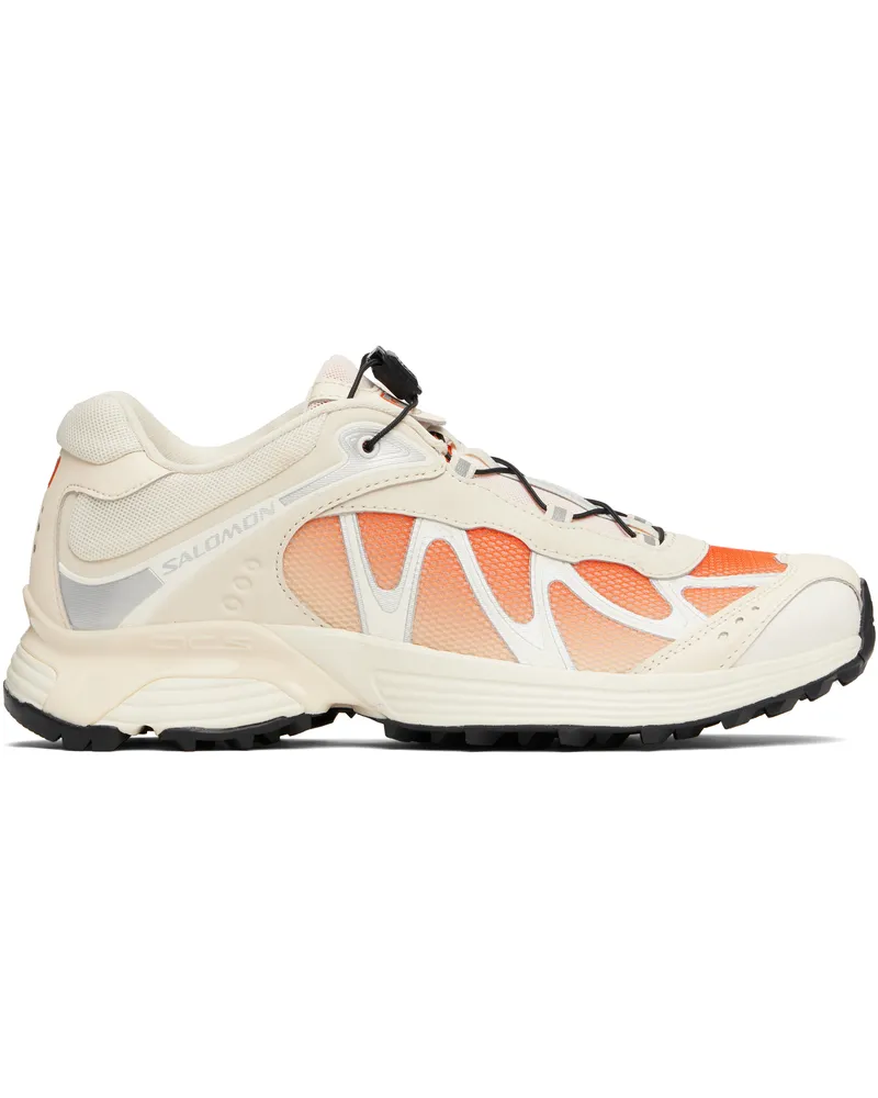 Salomon Off-White & Orange XT-Whisper Sneakers Shortbread