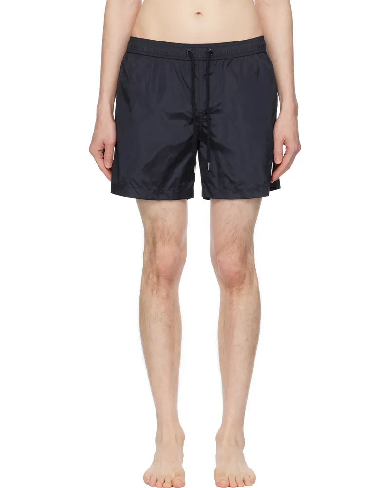 Moncler Navy Logo Patch Swim Shorts 743