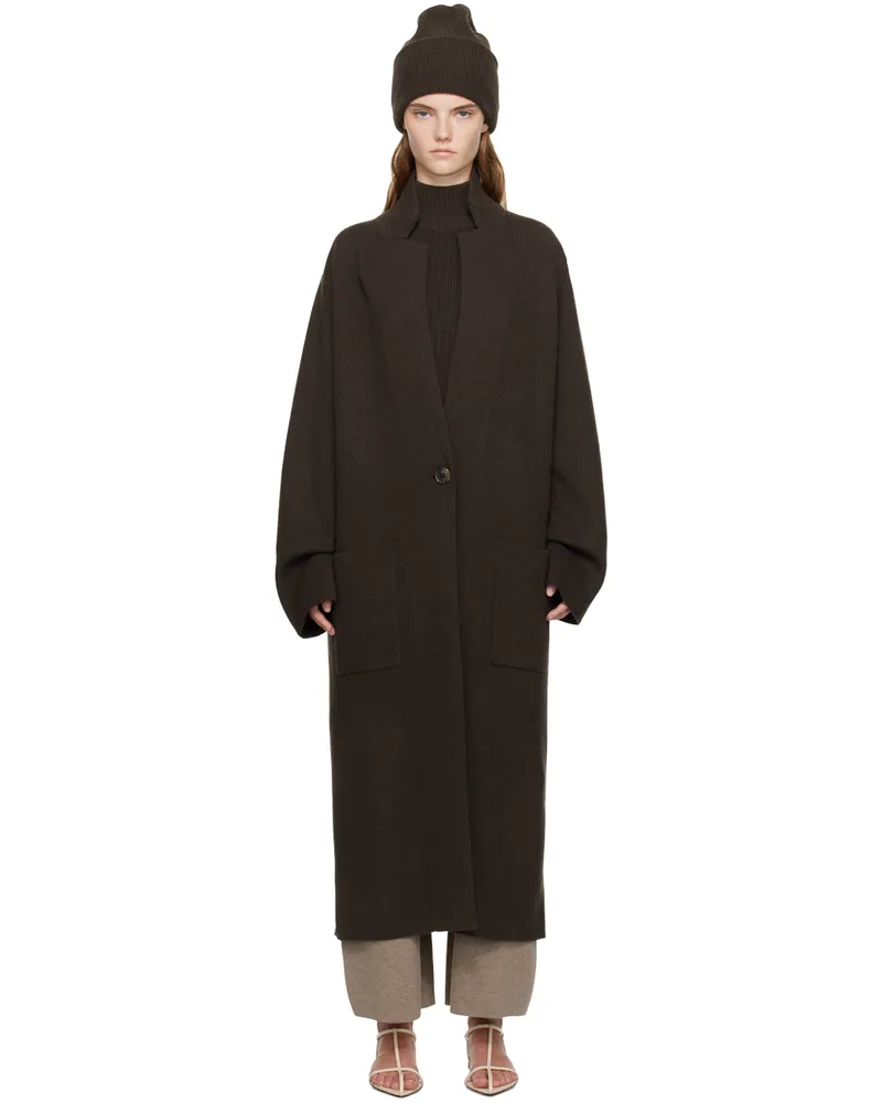 Lisa Yang Brown Amie Coat Wo