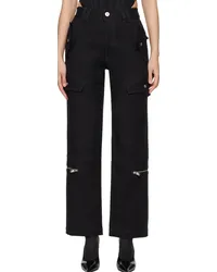 Dion Lee Black Tactical Cargo Pants Black