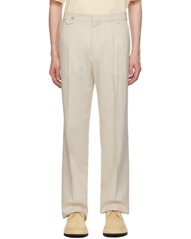 Jacquemus Beige Les Classiques 'Le pantalon Melo' Trousers Light