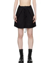 Ann Demeulemeester Black Jess Pleated Shorts Black