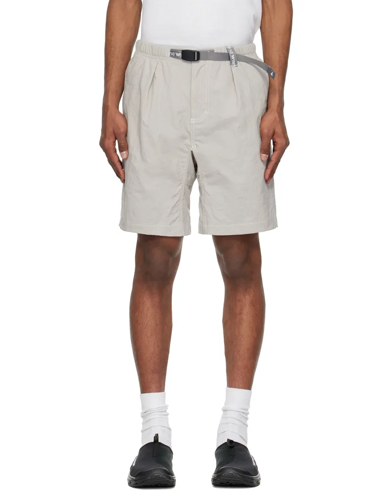 and wander Gray Gramicci Edition Nylon G Shorts L.grey