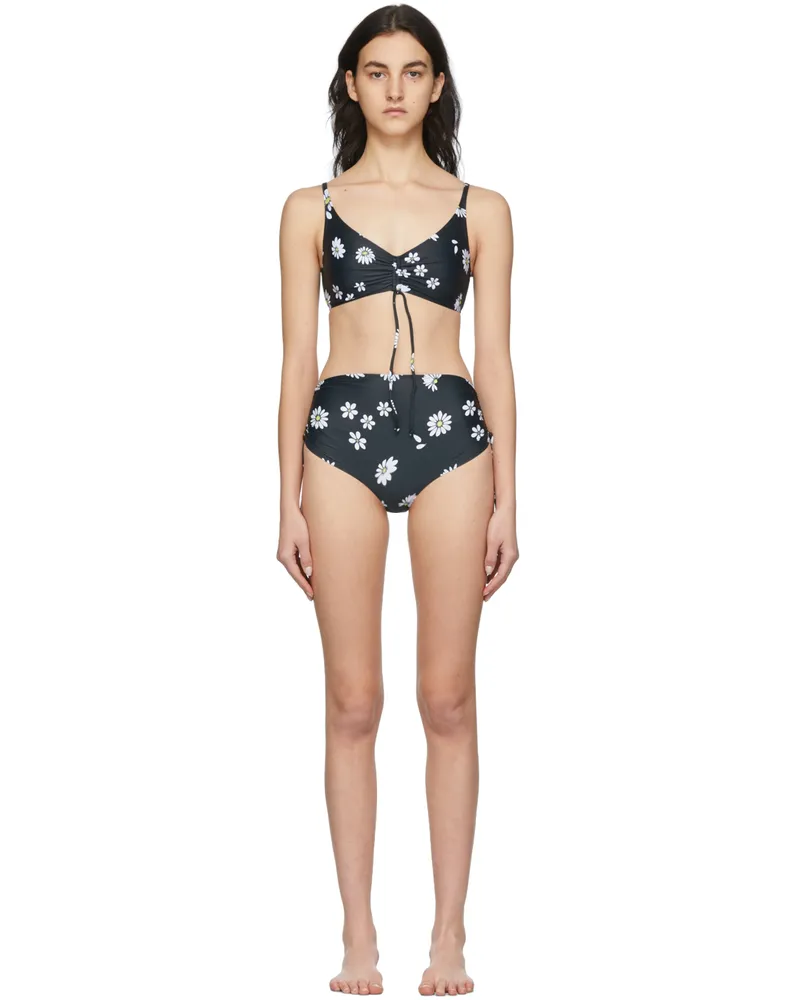Paco Rabanne SSENSE Exclusive Black Daisy Bikini M115