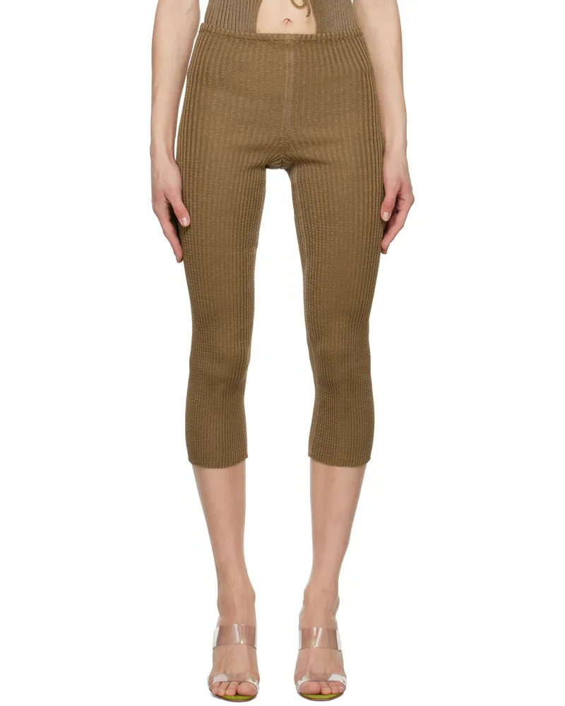 A. ROEGE HOVE Tan Emma Shorts Tan