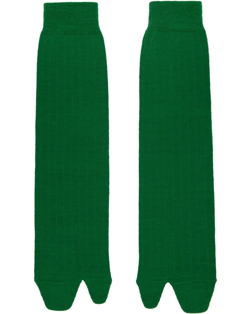 Maison Margiela Green Tabi Socks 663