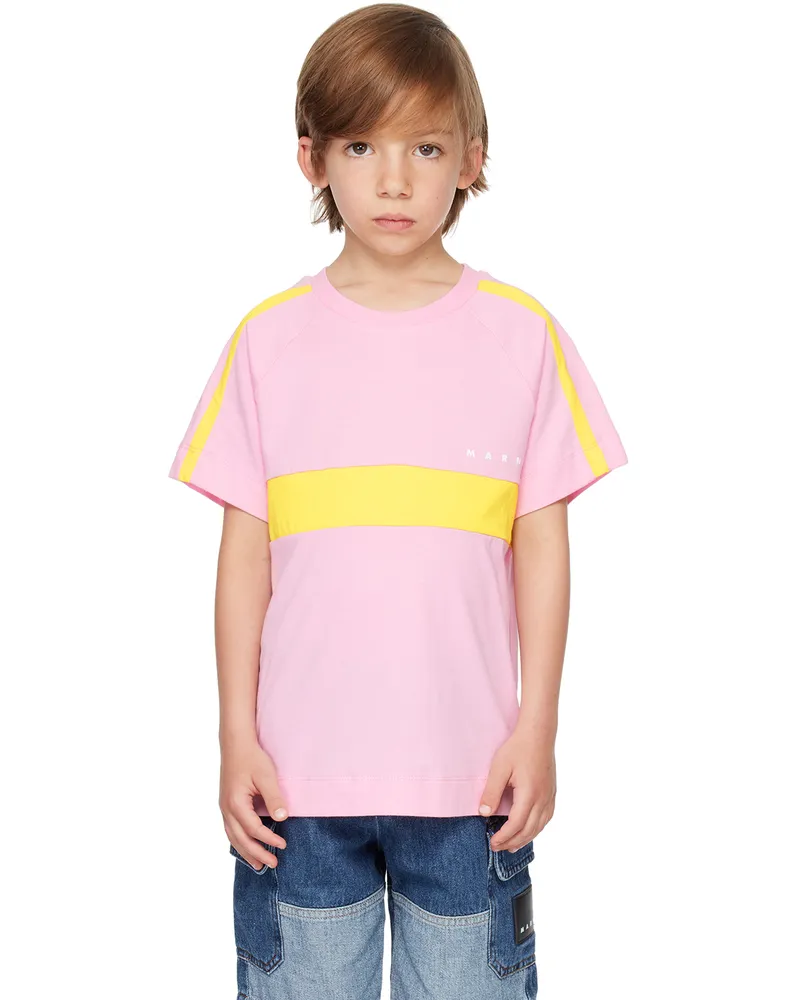 Marni Kids Pink Raglan Sleeve T-Shirt 0m340