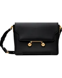 Marni Black Leather Trunkaroo Medium Shoulder Bag 00nblack