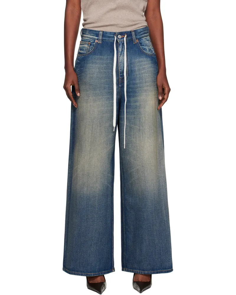 Maison Margiela Blue Wide-Leg Jeans 962