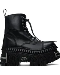 VETEMENTS Black New Rock Edition Combat Boots Black