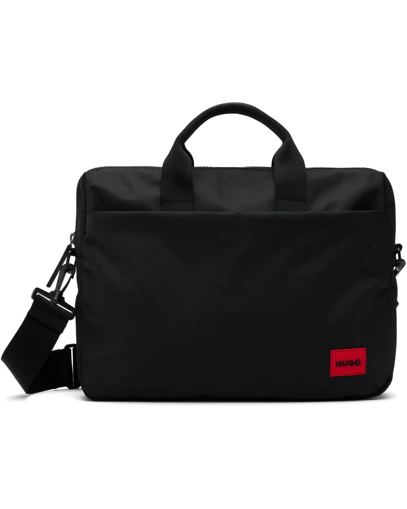 HUGO BOSS Black Multi-Pocket Briefcase 001-black
