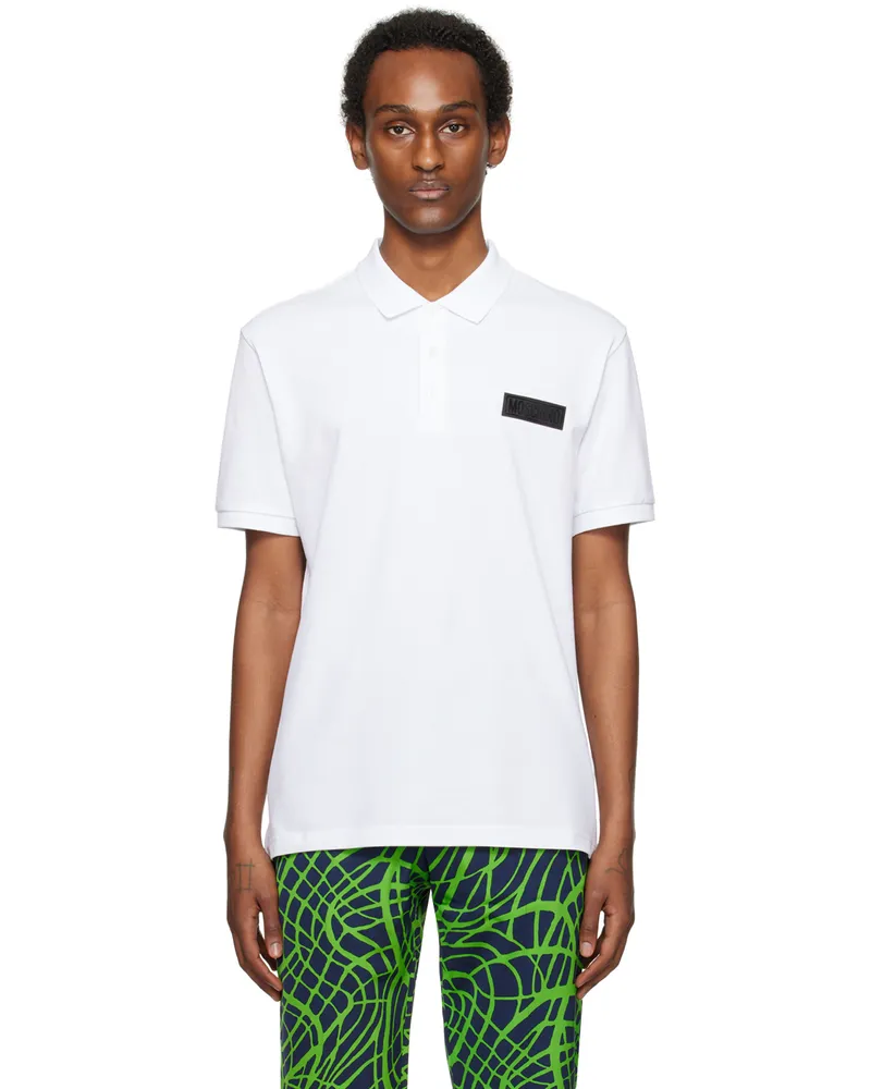 Moschino White Patch Polo A0001