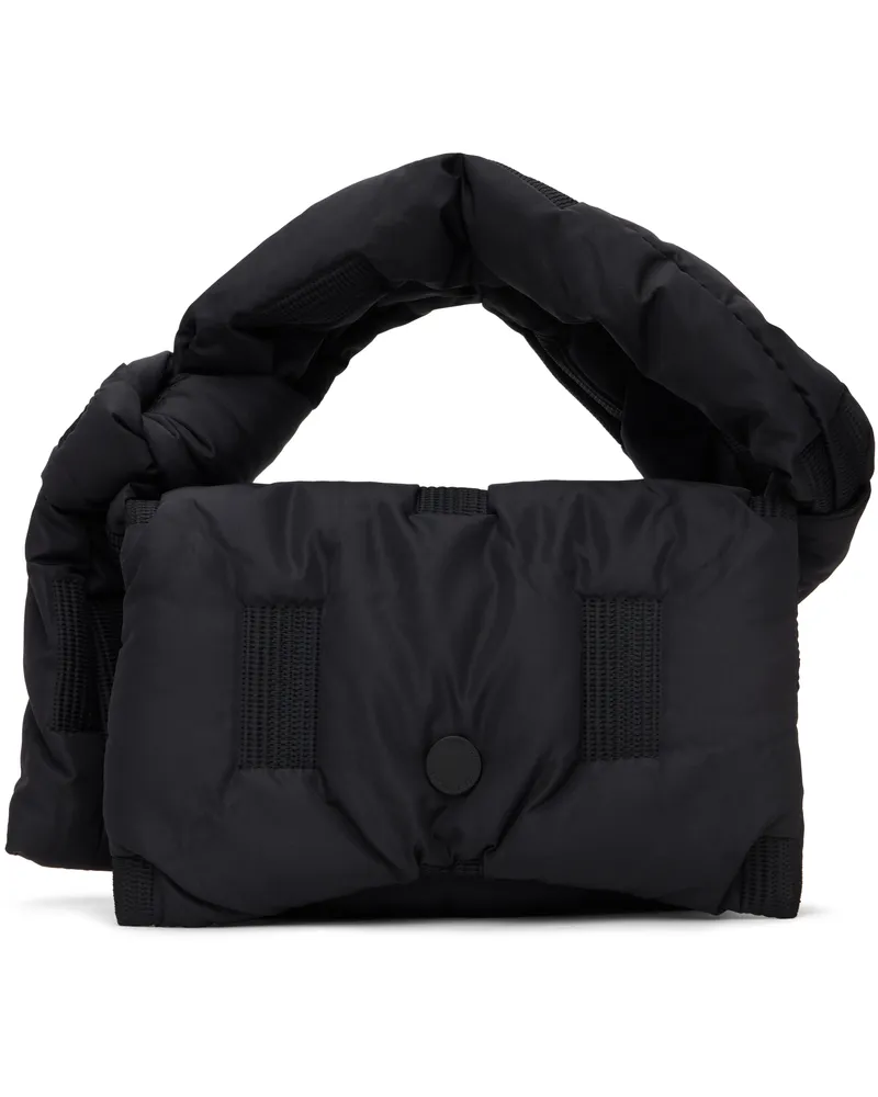 Issey Miyake Black Square Cushion Bag 15