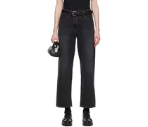 Black Significant Contrast Jeans