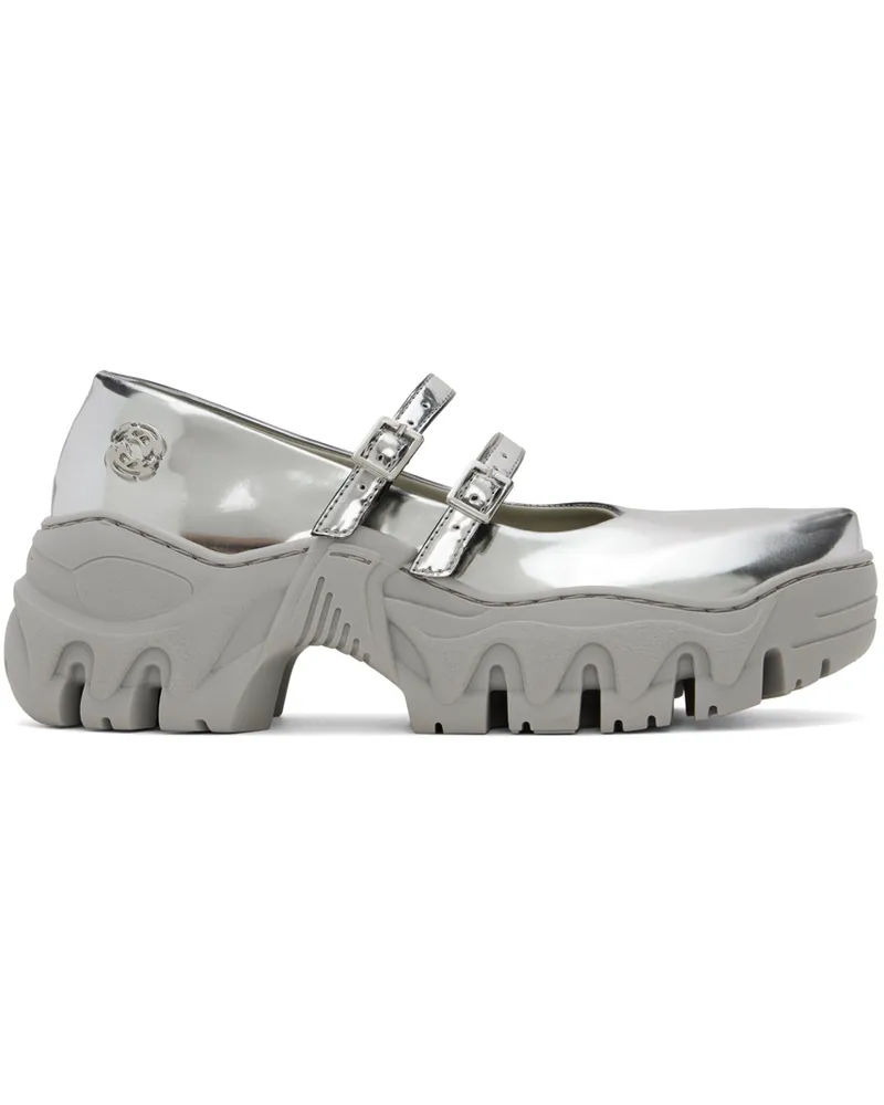 Rombaut SSENSE Exclusive Silver Boccaccio II MJ Ballerina Flats Silver