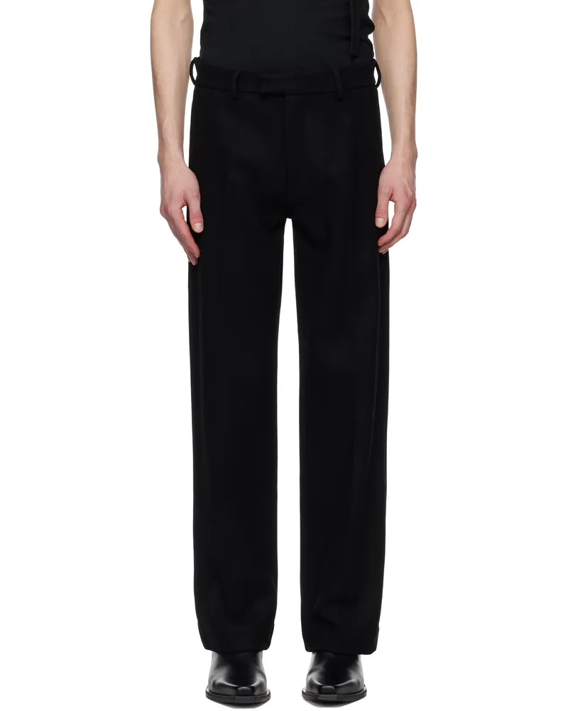 AARON ESH Black Perfect Trousers Black