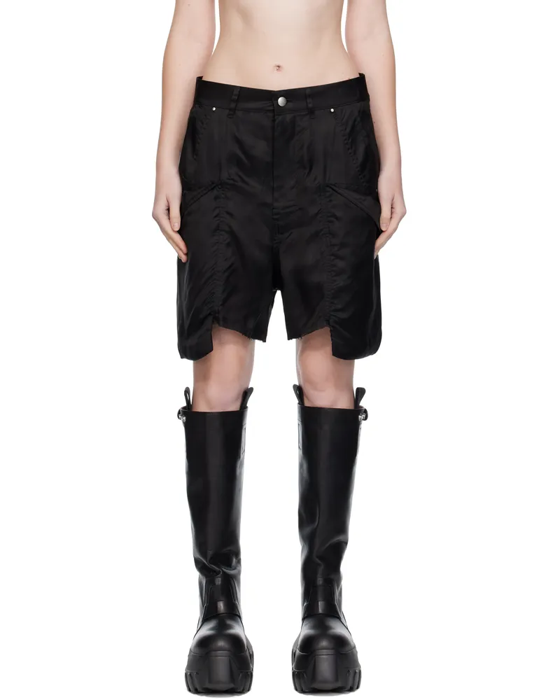 Rick Owens Black Concordians Stefan Cargo Shorts 09