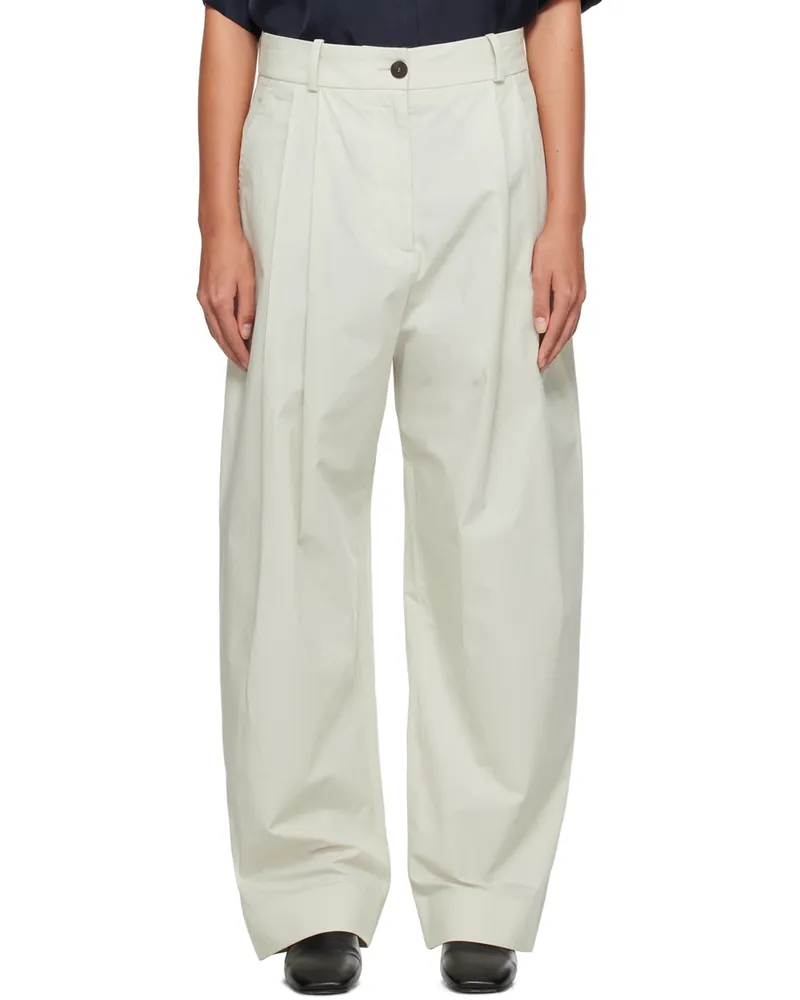 Studio Nicholson Off-White Acuna Trousers Ice