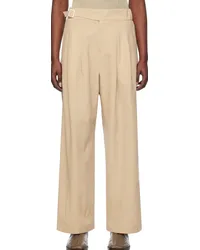 Issey Miyake Beige Ease Trousers 40-light