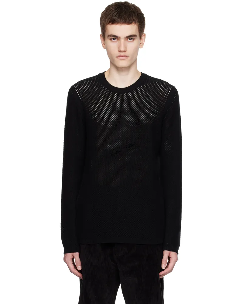 3MAN Black Crewneck Sweater Black