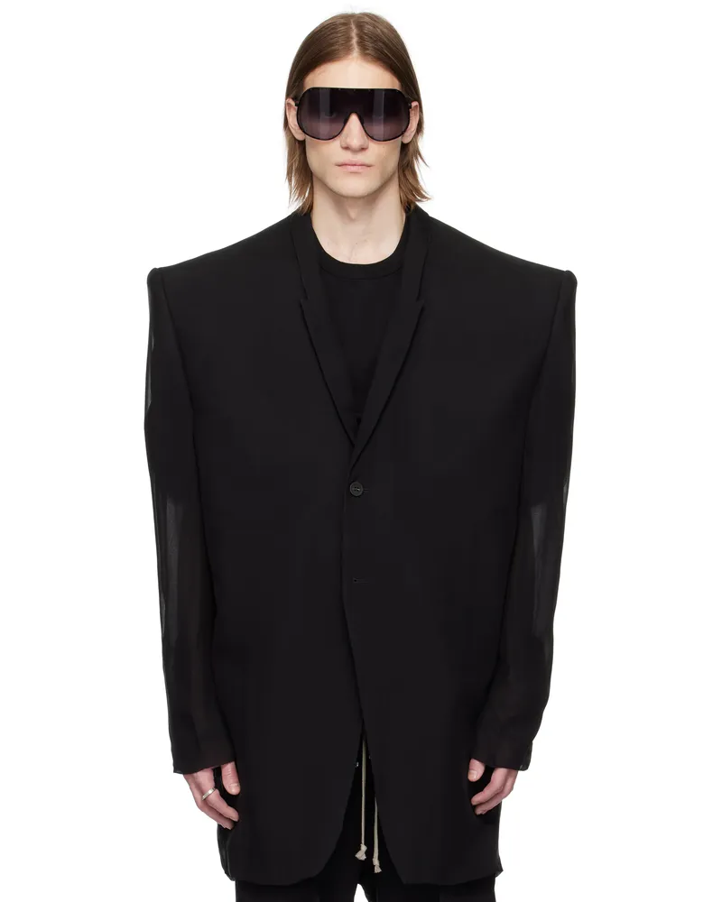 Rick Owens Black Hollywood Rick S Tatlin Blazer 09