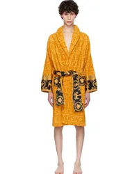 Versace Gold 'I Heart Baroque' Bathrobe Z4004-gold