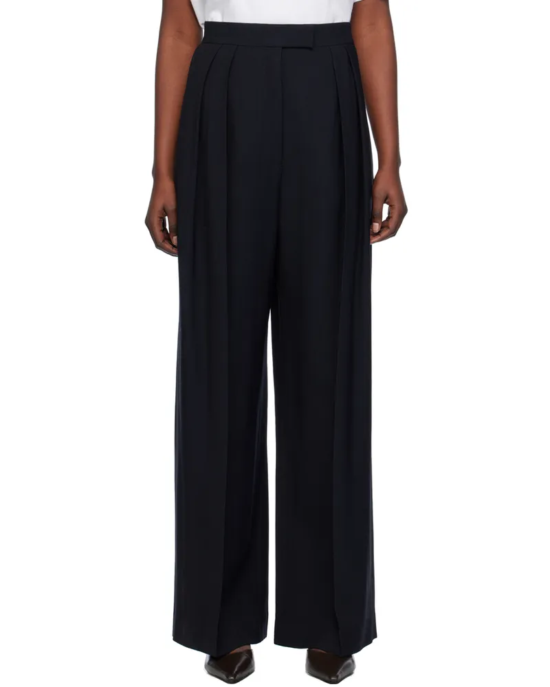 The Row Black Crissi Trousers Night