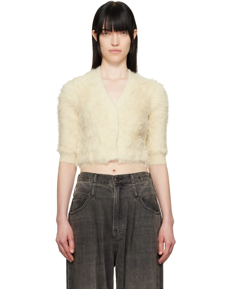 R13 Off-White Balloon Cardigan Cream