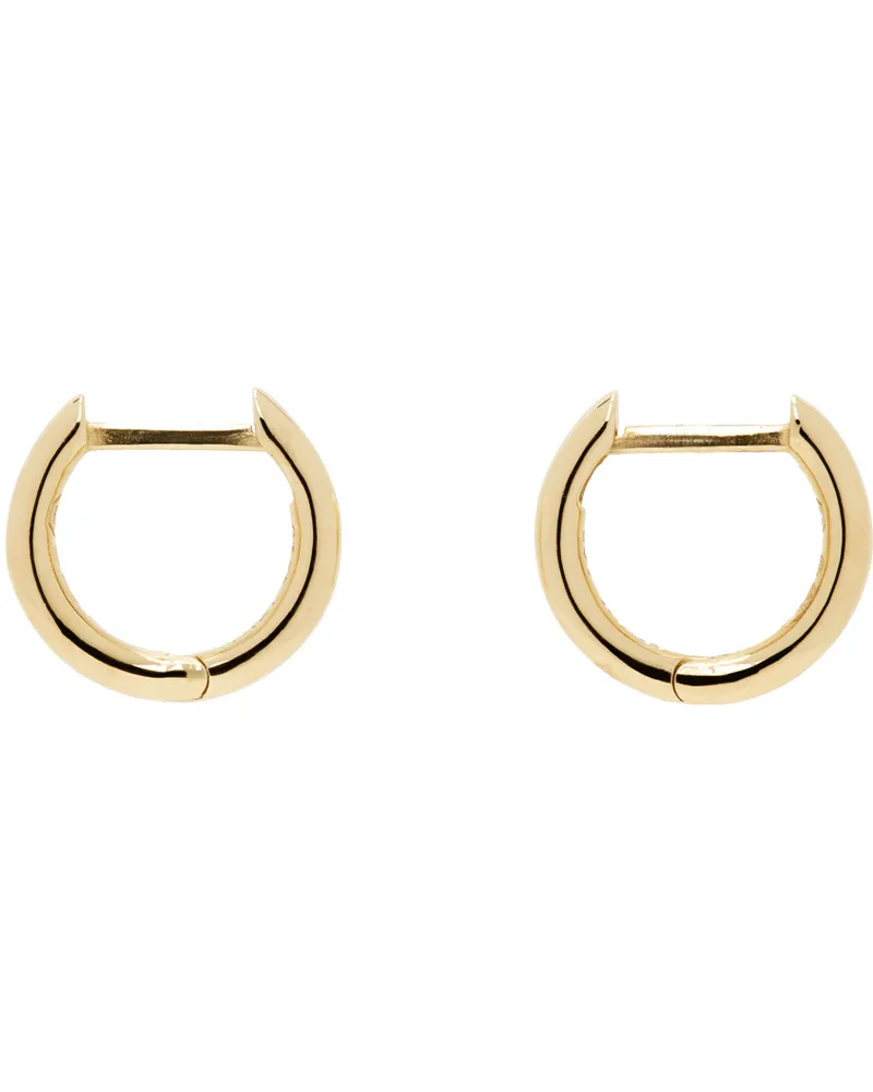 Hatton Labs Gold Small Curve Earrings Silver