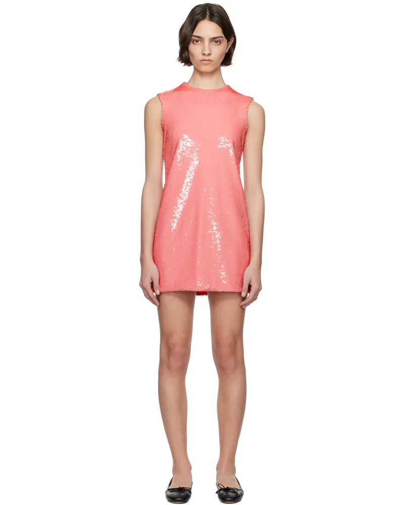 J.W.Anderson Pink Sequin Shift Minidress 340