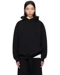 VTMNTS Black Embroidered Hoodie Black