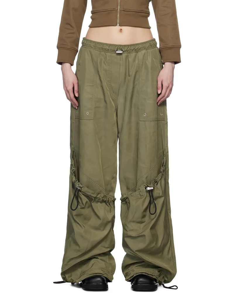 ATTICO Khaki Long Cargo Pants 828
