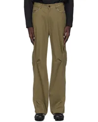 KIKO KOSTADINOV Khaki Ohne K-Dart Trousers Brass