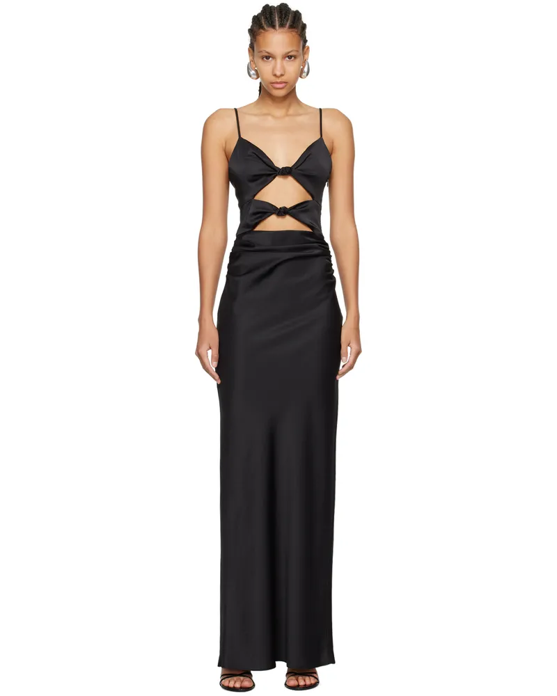 bec & bridge Black Mari Lou Maxi Dress Black