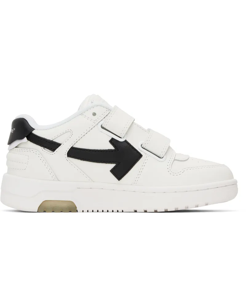 OFF-WHITE Kids White & Black Out Of Office Straps Sneakers White