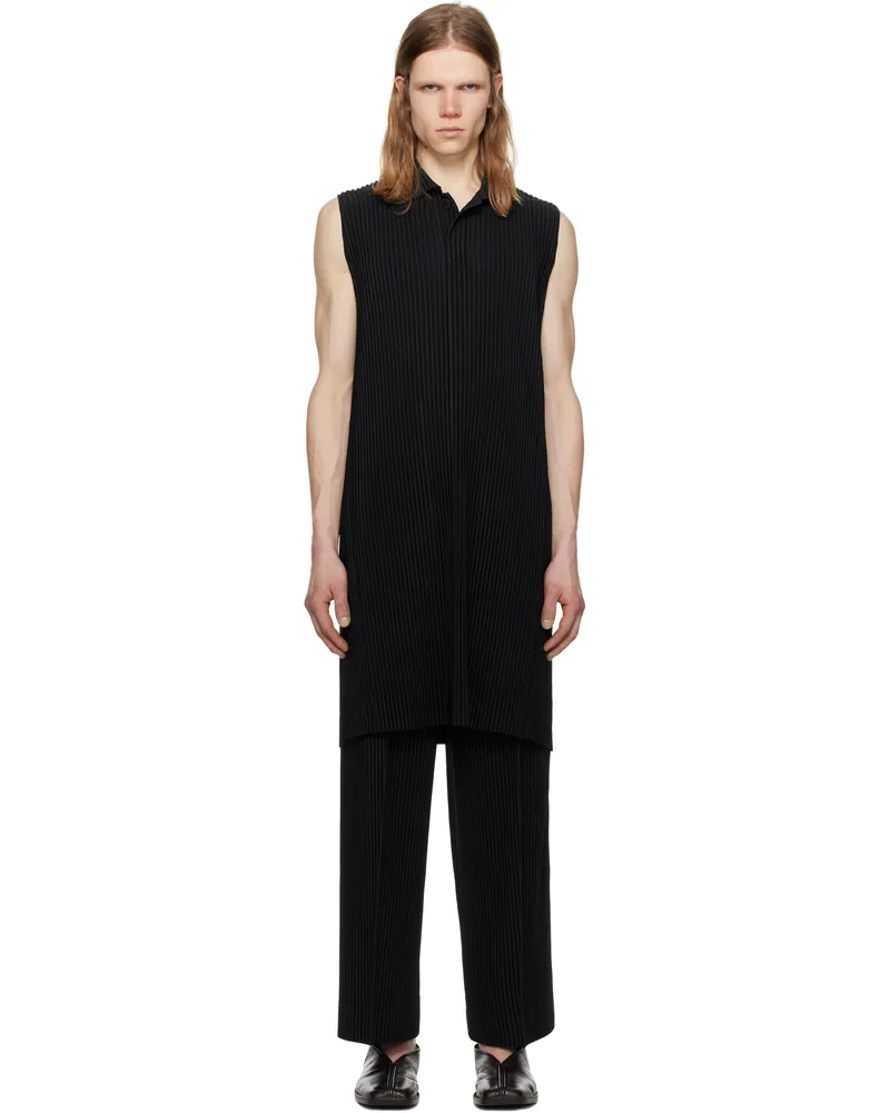 Issey Miyake Black Monthly Color February Polo 15-black