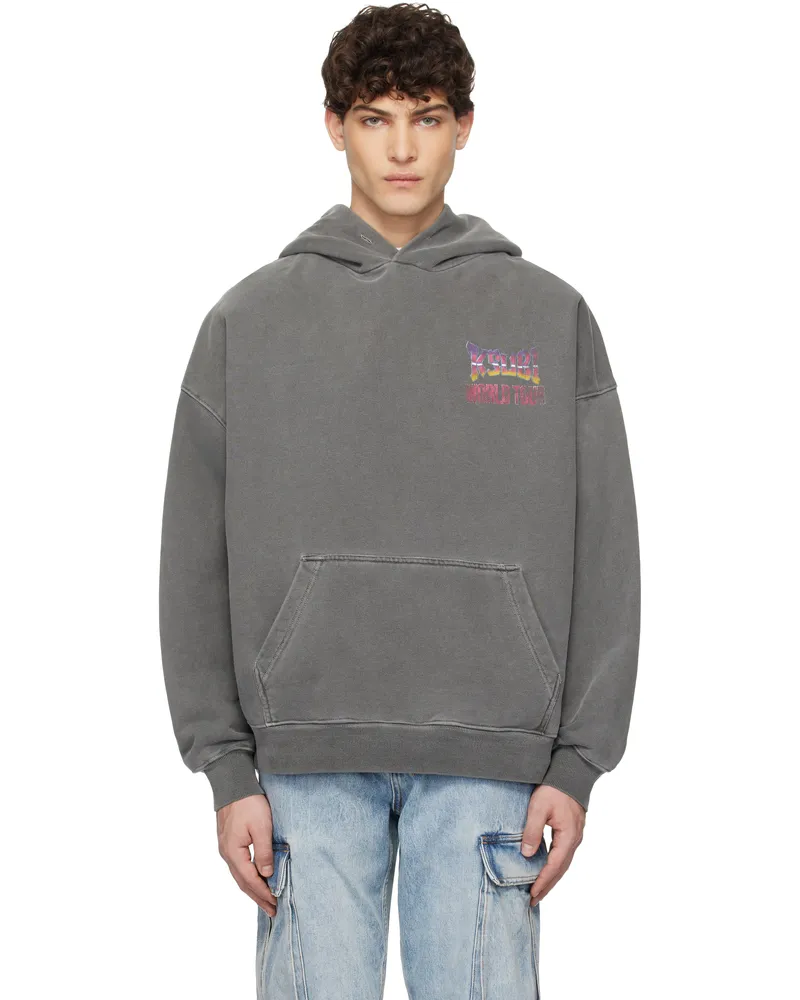 ksubi Gray Global Ekcess Hoodie Black