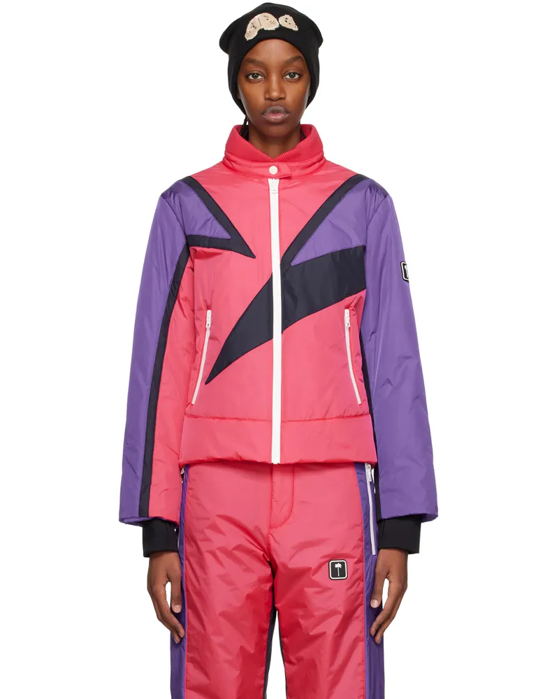 Palm Angels Pink Thunderbolt Ski Jacket Fuchsia