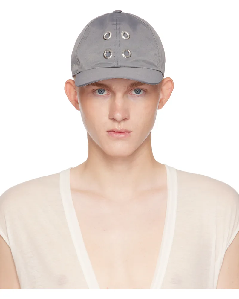 DRKSHDW by Rick Owens Gray Porterville Baseball Cap 88