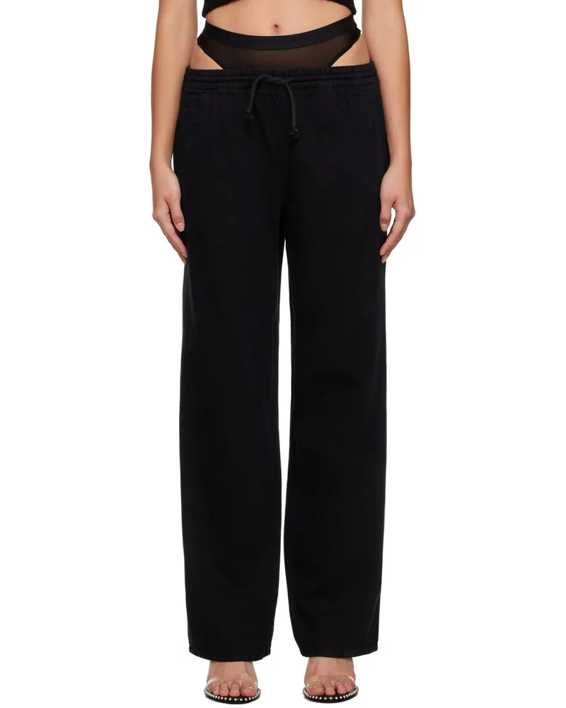 Alexander Wang Black Layered Jeans 011
