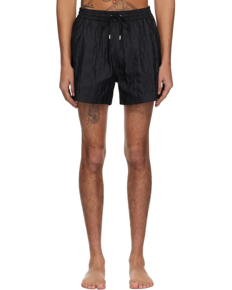 Paul Smith Black Shadow Stripe Swim Shorts 79