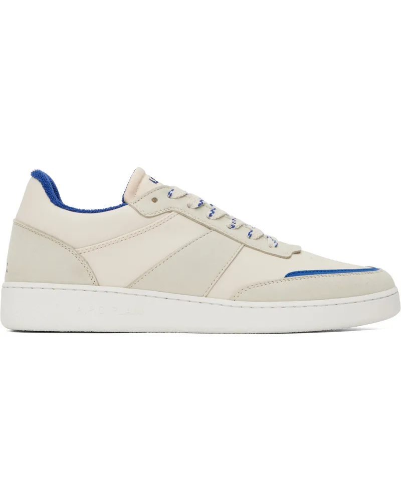 A.P.C. Off-White & Blue Plain Sneakers Tar