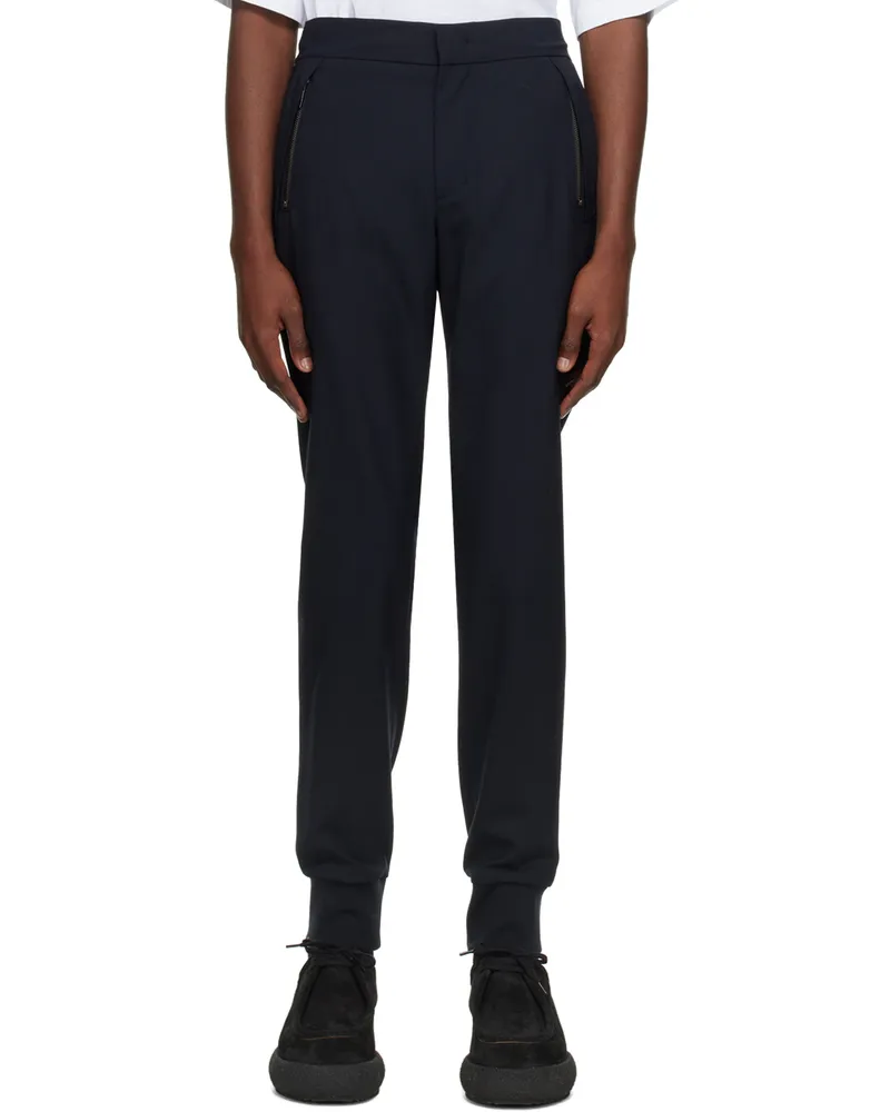 Wooyoungmi Navy Zip Pocket Trousers Navy